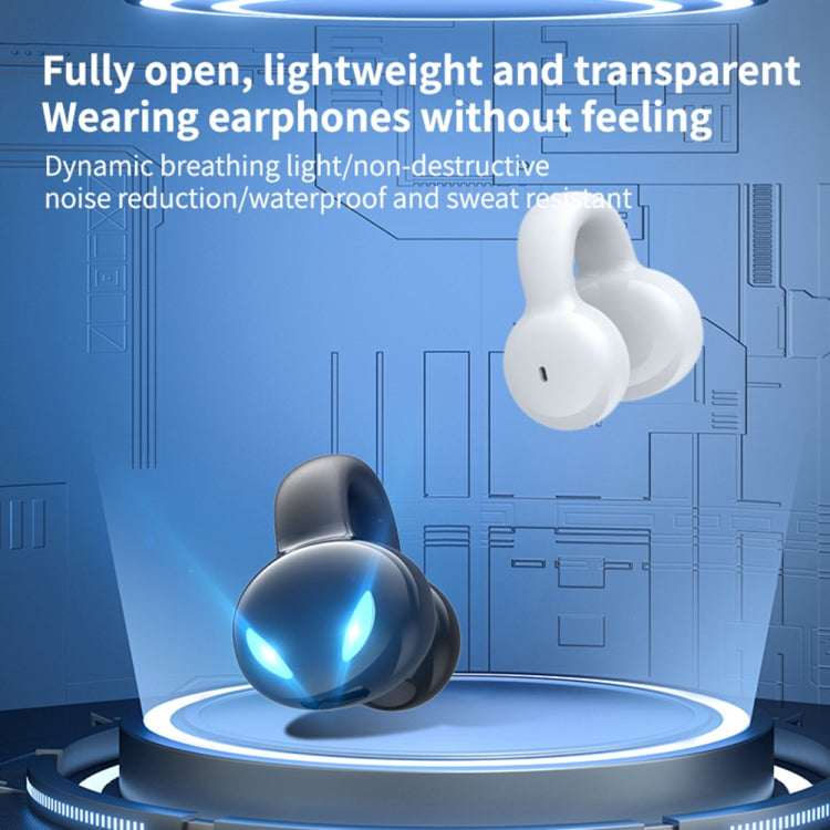 Clip Ear Stereo External Sound Without Hurting Ear Business Sports Model Bluetooth Earphones(Black)
