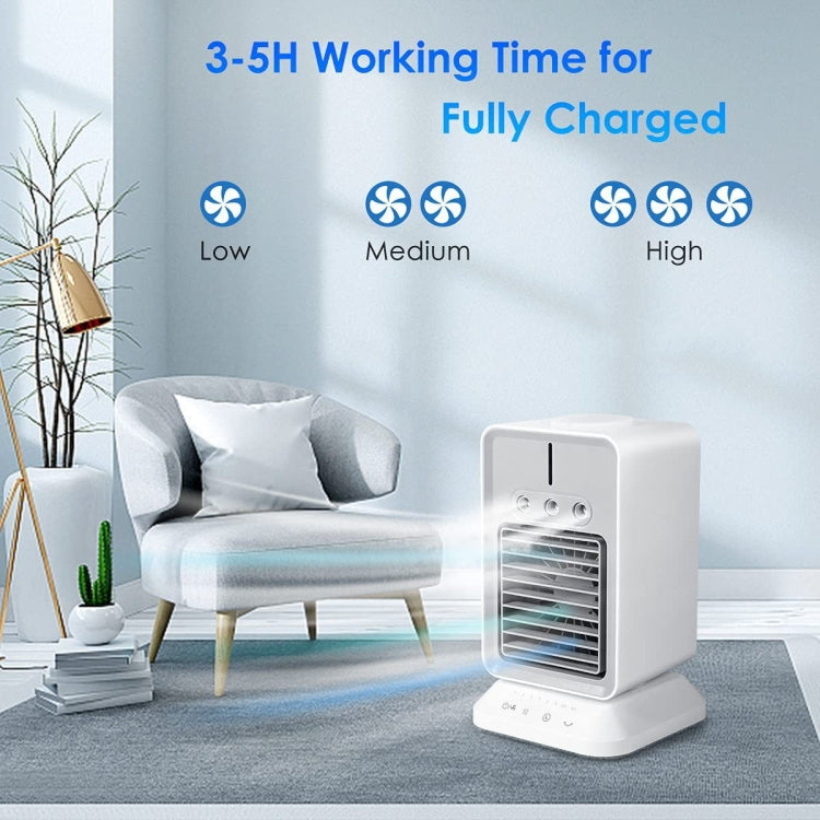 2600mAh USB Mini Desktop Spray Humidification Cooling Fan Home Air Conditioner Fan Cooler