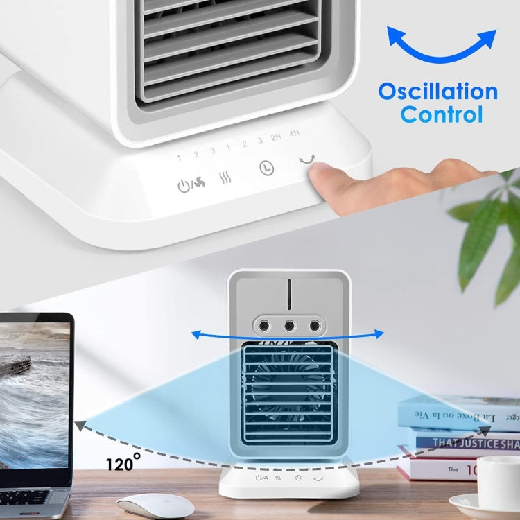 2600mAh USB Mini Desktop Spray Humidification Cooling Fan Home Air Conditioner Fan Cooler