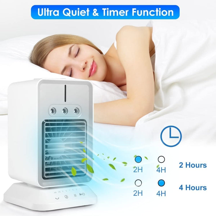 2600mAh USB Mini Desktop Spray Humidification Cooling Fan Home Air Conditioner Fan Cooler