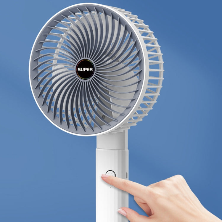 Desktop Portable USB Charging Clip Fan Multifunctional Rotatable Handheld Fan(Gray)