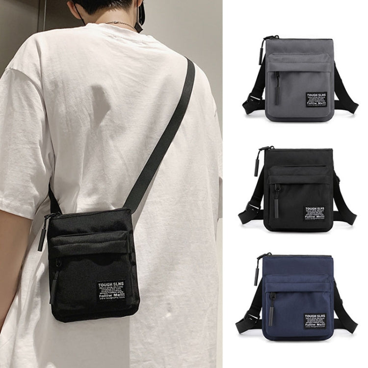 WEPOWER Men Messengers Bag Simple Outdoor Sports Small Shoulder Bag Mobile Phone Bag(Black)