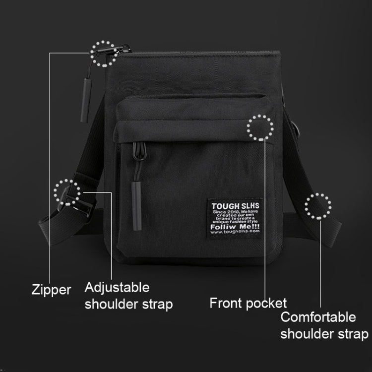WEPOWER Men Messengers Bag Simple Outdoor Sports Small Shoulder Bag Mobile Phone Bag(Black)