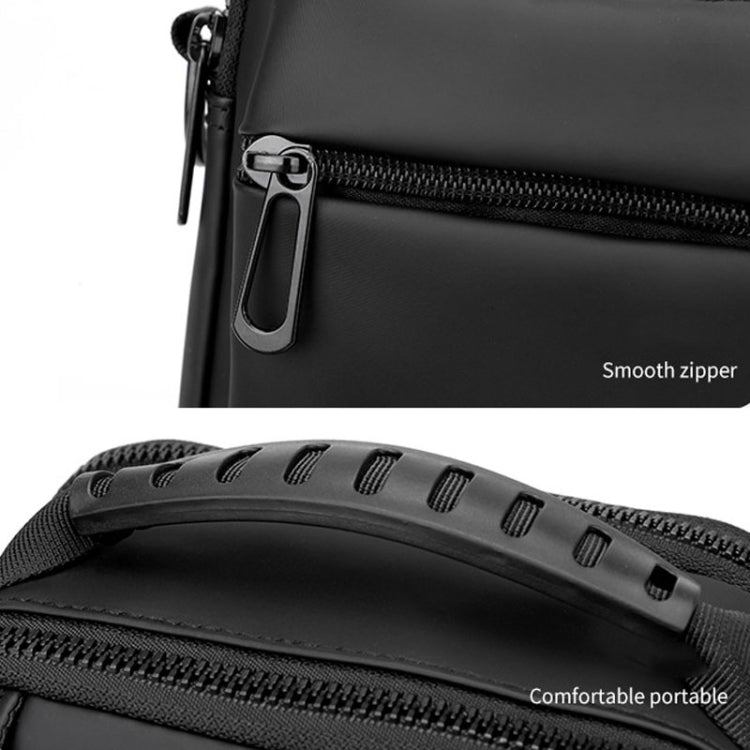 WEPOWER Simple Men Messenger Bag Can Wear Belt Hanging Bag Handheld Shoulder Bag(Army Green)