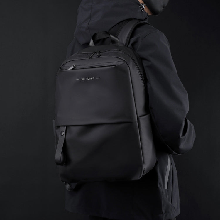 WEPOWER Lightweight Outdoor Travel Commute Business Waterproof Large Capacity Computer Backpack(Black)