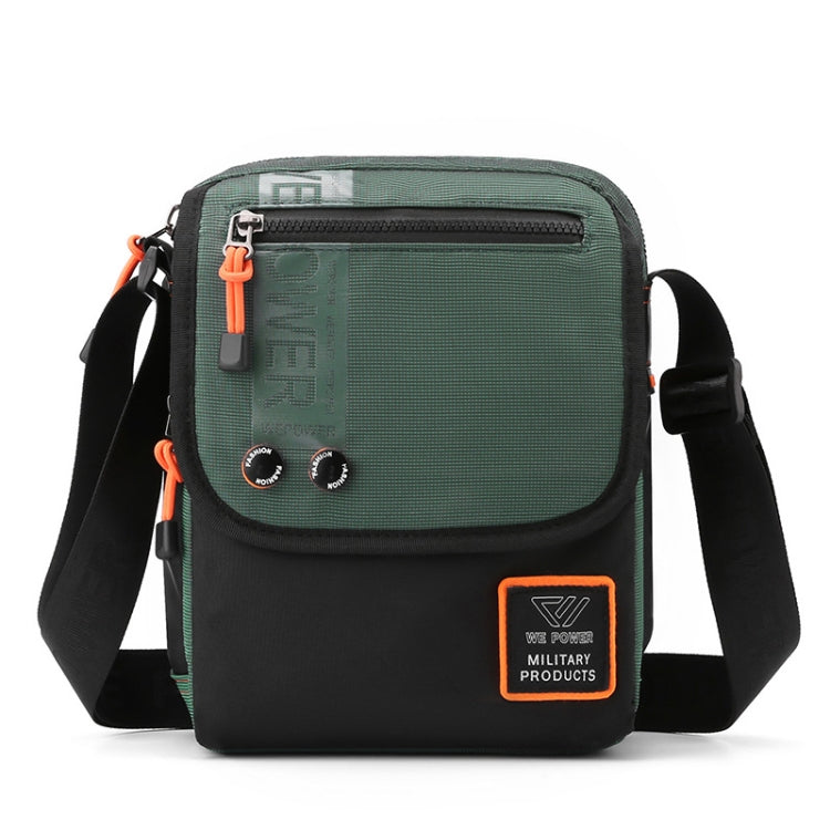 WEPOWER Men Messenger Bag Casual Shoulder Backpack Outdoor Sports Bag(Gray Green)
