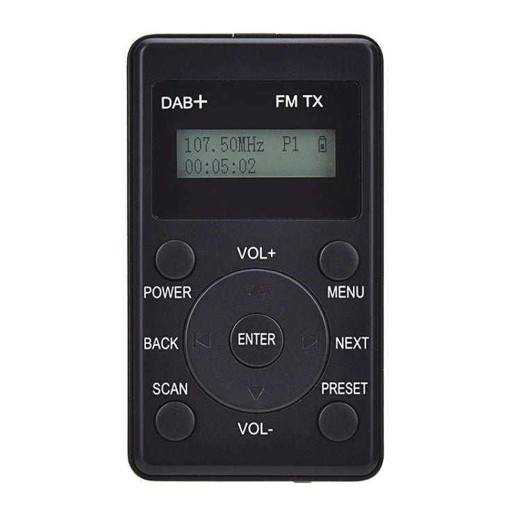 HanRongda HRD-100 Portable Digital Display DAB+ / DAB / FM Radio(Black)