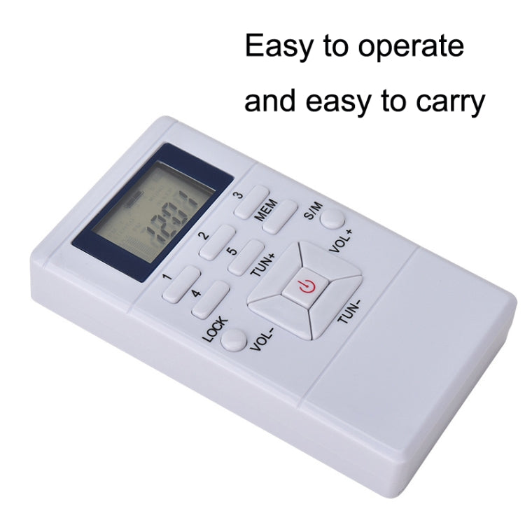 HanRongda HRD-109 Portable Mini FM Radio Conference Receiver(Silver Gray)