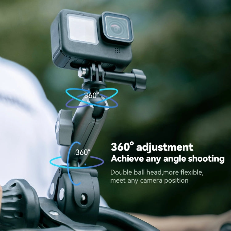 TELESIN  Aluminum Alloy Crab Claw Handlebar Tube Clamp For Sports Camera Mobile Phones, Aluminum Alloy