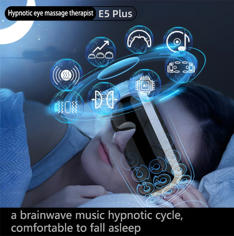 E5 Plus 26 Points Intelligent Eye Massager Adjustable Airbag Hot Compress Eye Protection Device(Pink)