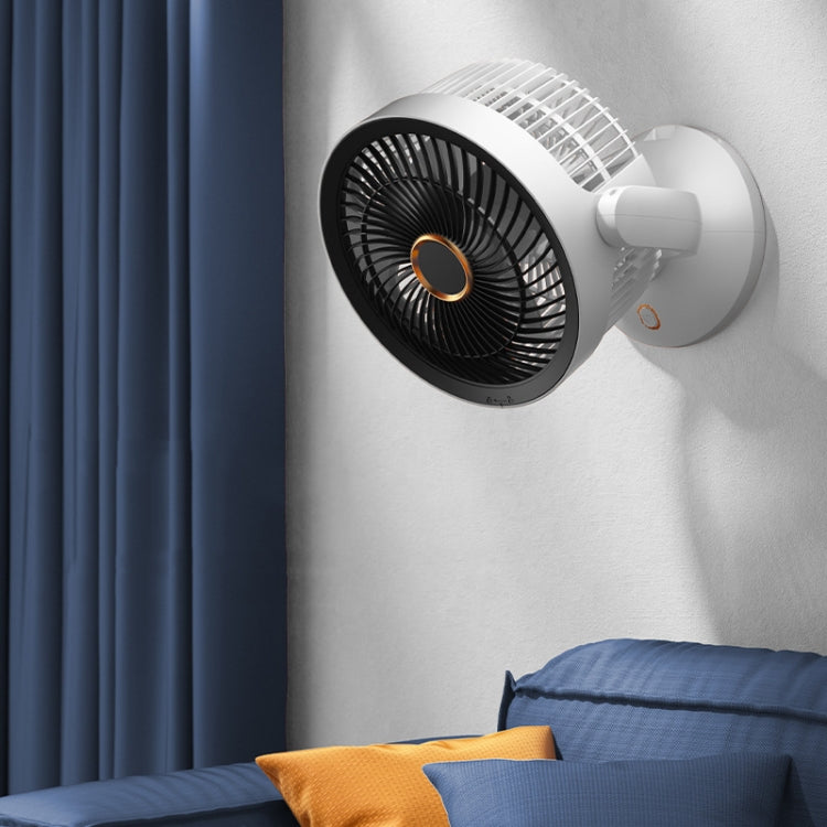 Desktop Air Circulation Upright Night Light Fan Household Rotatable Turbo Fan, Style: Charging Model