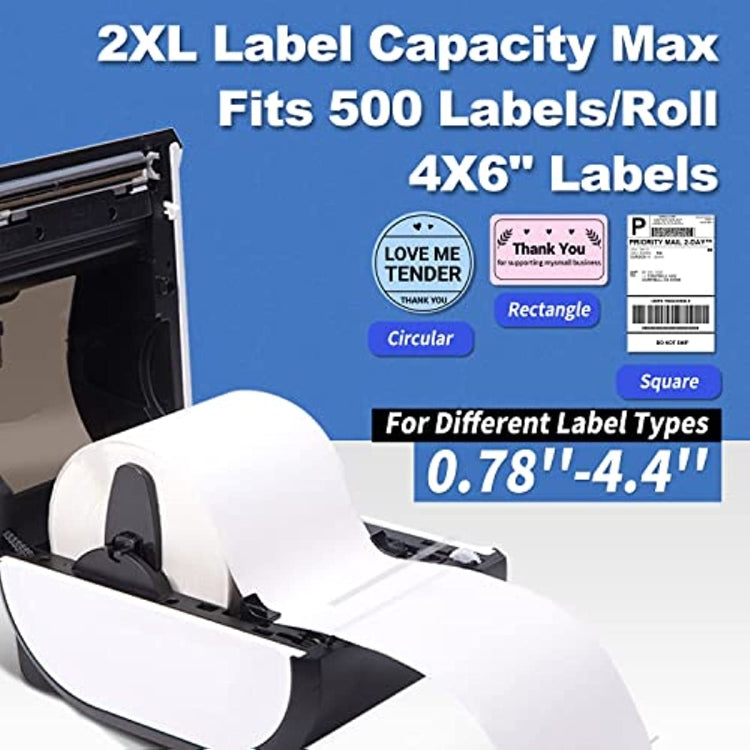 Phomemo D520-BT Bluetooth Thermal Shipping Label Printer Wireless Desktop Printer For Barcode Address Labels, Size: EU(Black White)