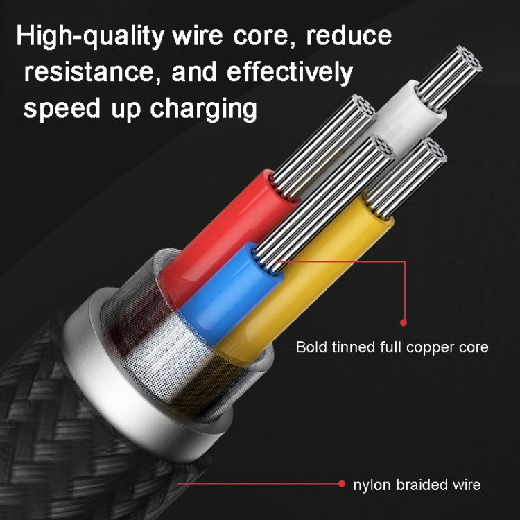 ROMOSS  CB12B 2.4A 8 Pin Fast Charging Cable For IPhone / IPad Data Cable 2m(Gray Black)