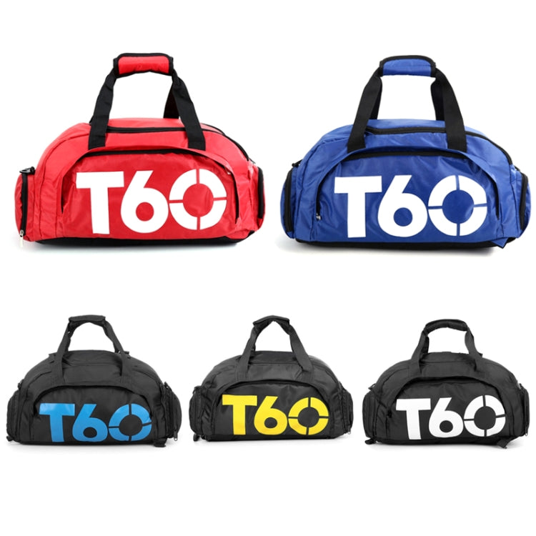 Wet and Dry Separation Fitness Backpack Swimming Taekwondo Waterproof Travel Bag(Black Bottom Yellow Word)