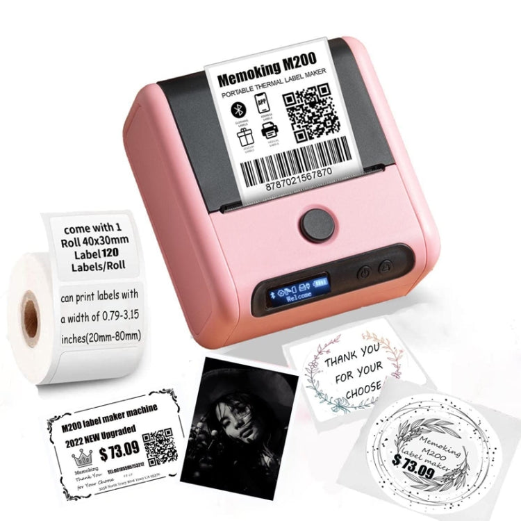 Phomemo M200 QR Code Tag Handheld Portable Bluetooth Thermal Label Printer(White)
