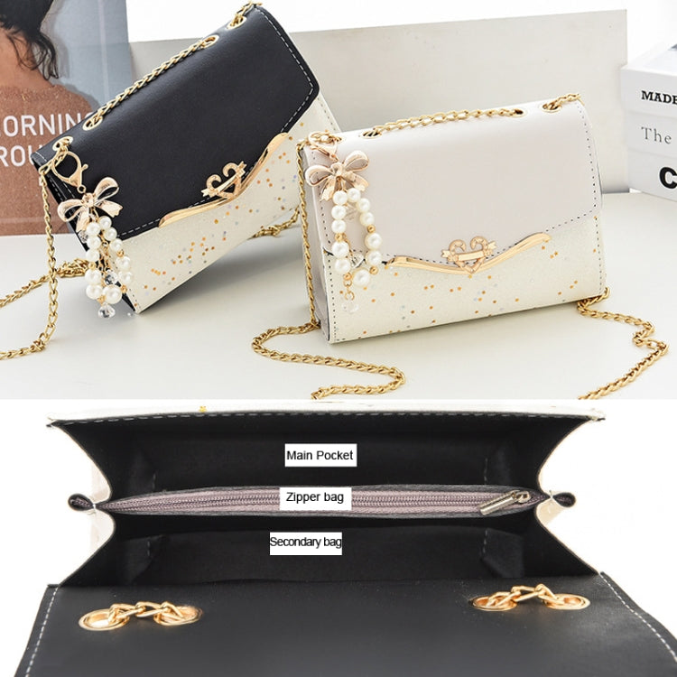 Messenger Sequins Shoulder Bag Women Mobile Phone Coin Purse, Color: Lake Blue With Pendant