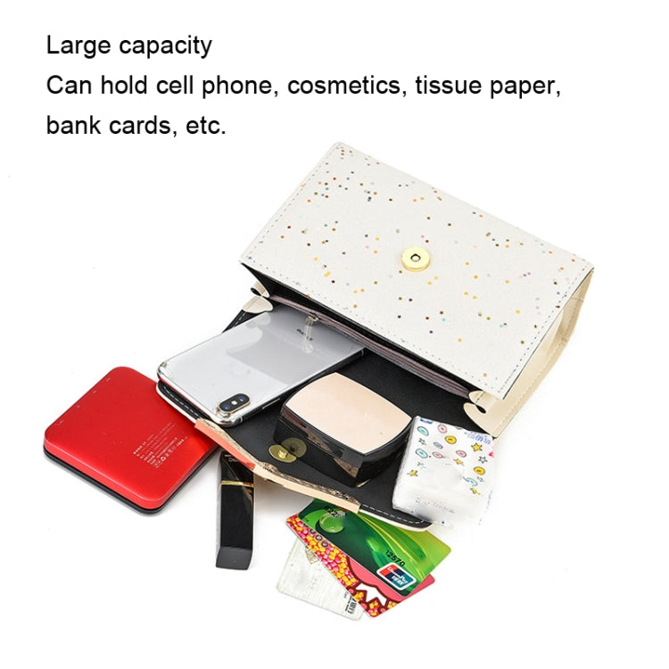 Messenger Sequins Shoulder Bag Women Mobile Phone Coin Purse, Color: Lake Blue With Pendant