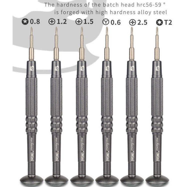 MECHANIC iMini Series Mobile Phone  Glasses Screw Batch Clock Tool, Series: T2