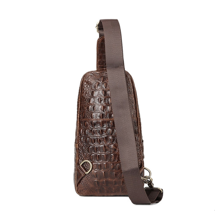HUMERPAUL Men Shoulder Bag Leather Crossbody Bag(Coffee)