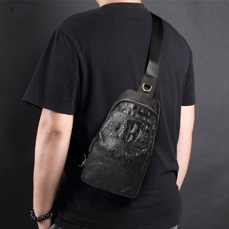 HUMERPAUL Men Shoulder Bag Leather Crossbody Bag(Coffee)