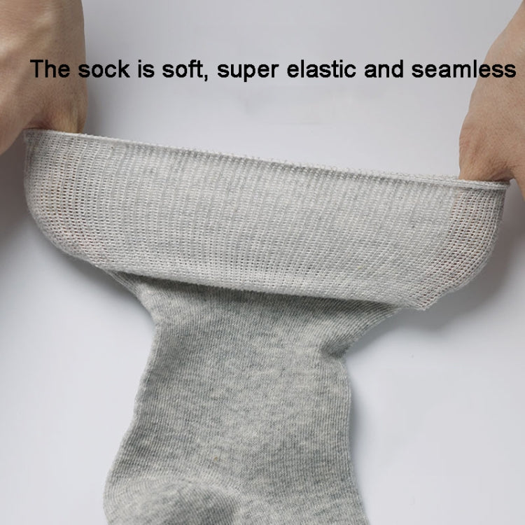 Cotton Slack Socks Mid-Tube Socks Thin Wide-Mouth Socks For Men, Size: Average 37-43(White)