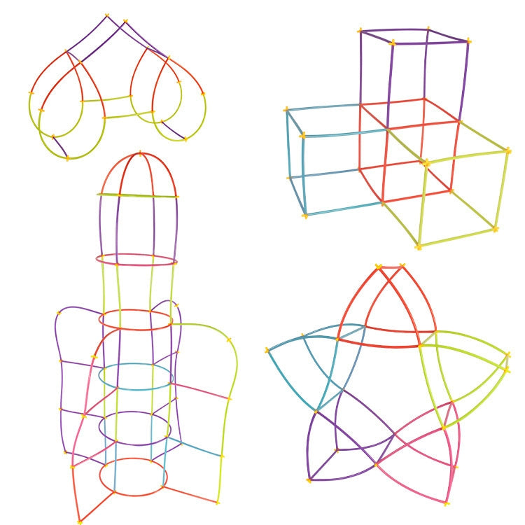 DIY Plastic 4D Straw Building Blocks Joint Funny Development Toys, 50pcs Pipe+50 Connectors, 100pcs Pipe+50 Connectors, 100pcs Pipe+100 connectors, 150pcs Pipe+150 connectors, 200pcs Pipe+200 Connectors, 250pcs Pipe+250 Connectors                      ...