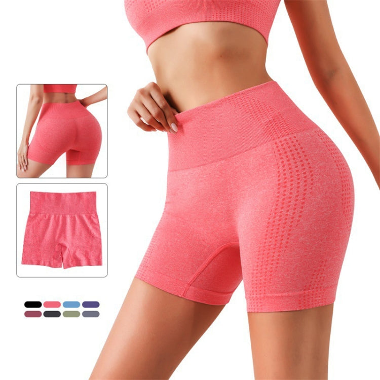 Women Fitness Sports Butt Lifting Shorts Shaping Beauty External Wear Leggings, Size: L/XL(Black)