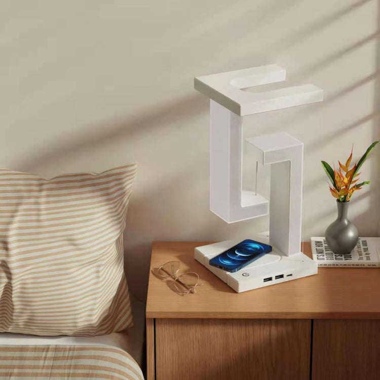 Wireless Charging Model Suspended Anti-Gravity Table Lamp LED Light Home Decoration