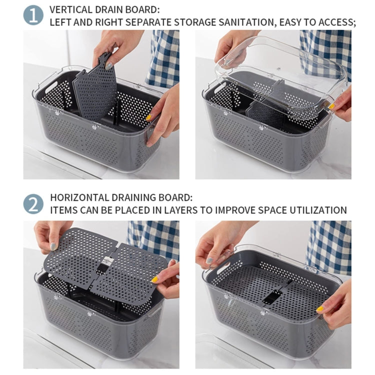 22 in 1 Multifunctional Food Chopper Grater Onion Dicer Veggie Cutter with 13 Stainless Steel Blades(Grey)