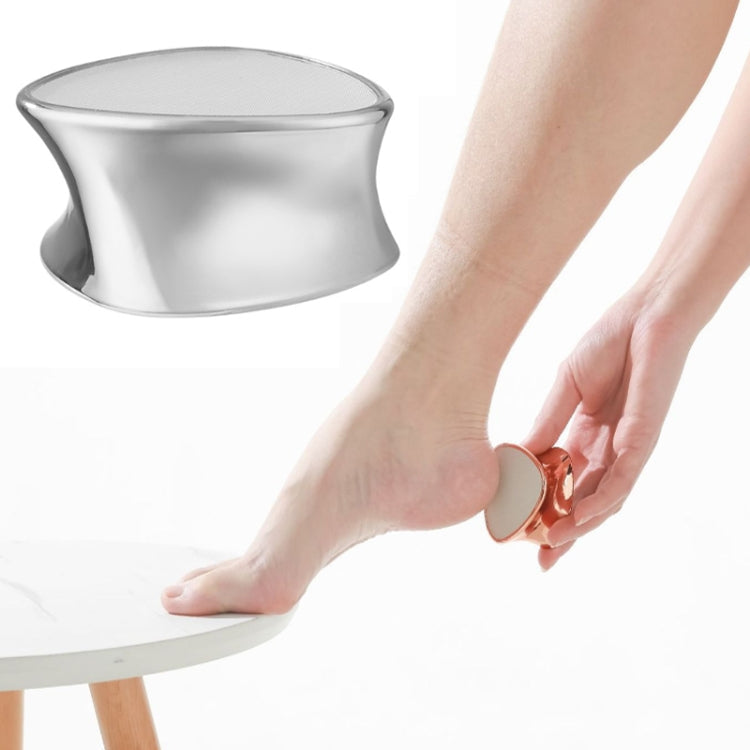 2 In 1 Hair Removal Foot Grinder Foot Peeling Pedicure Tool Epilator(Silver)
