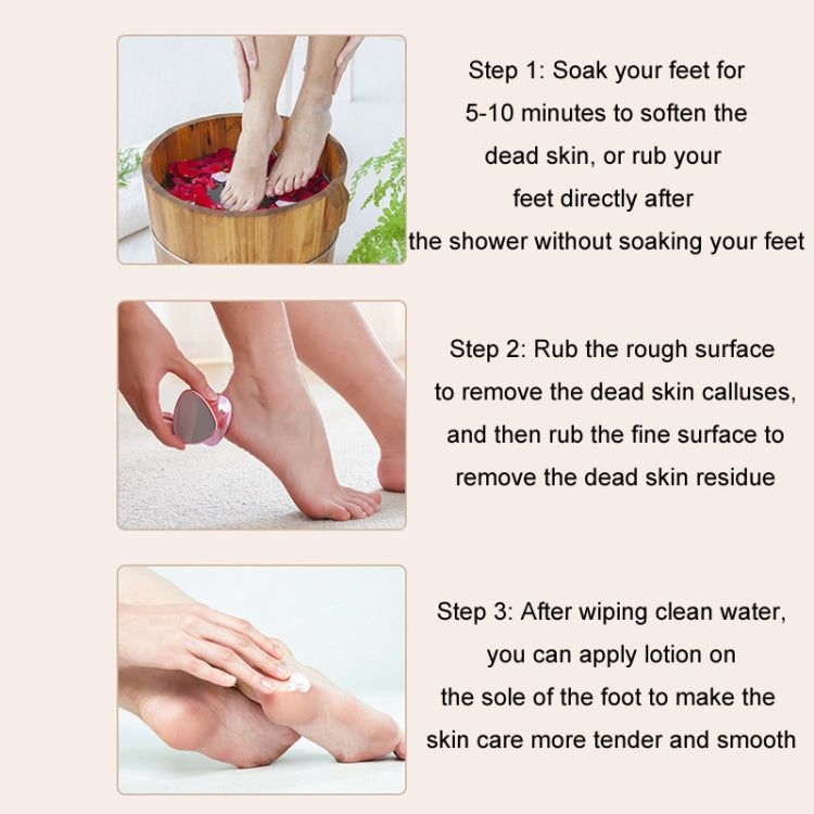 2 In 1 Hair Removal Foot Grinder Foot Peeling Pedicure Tool Epilator(Silver)