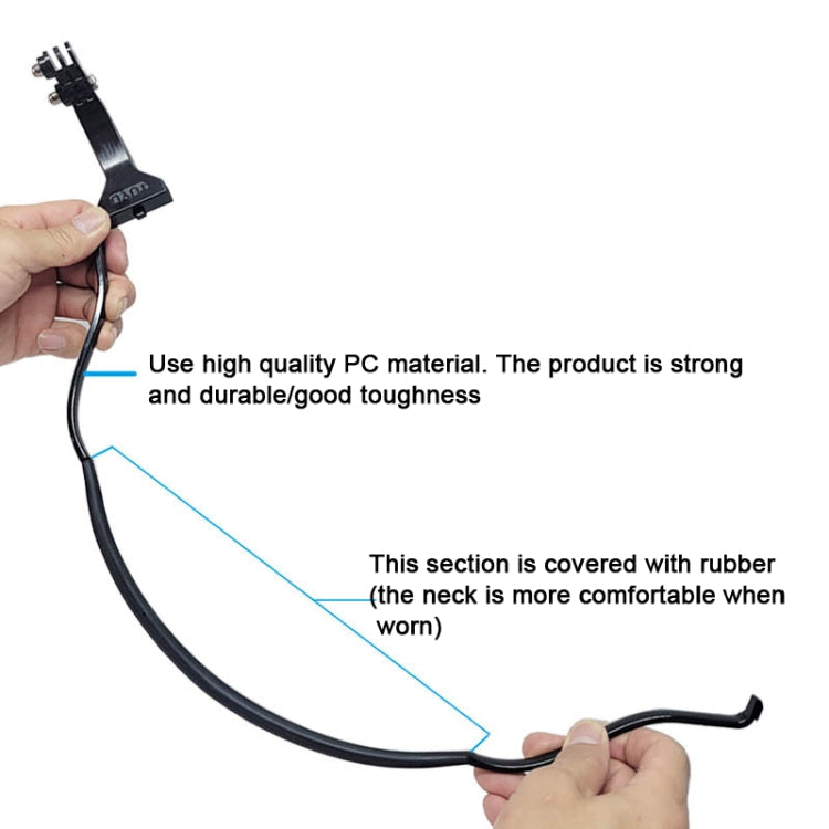 TUYU Camera Neck Holder Mobile Phone Chest Strap Mount  For Video Shooting//POV, Spec:  Vertical +Phone Clip (Blue)