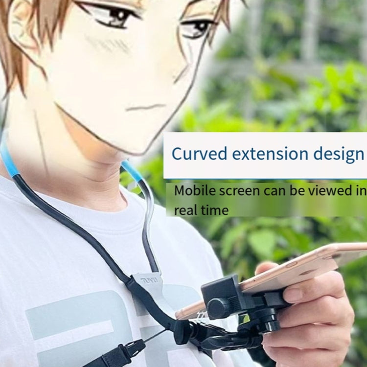 TUYU Camera Neck Holder Mobile Phone Chest Strap Mount  For Video Shooting//POV, Spec:  Vertical +Phone Clip (Blue)