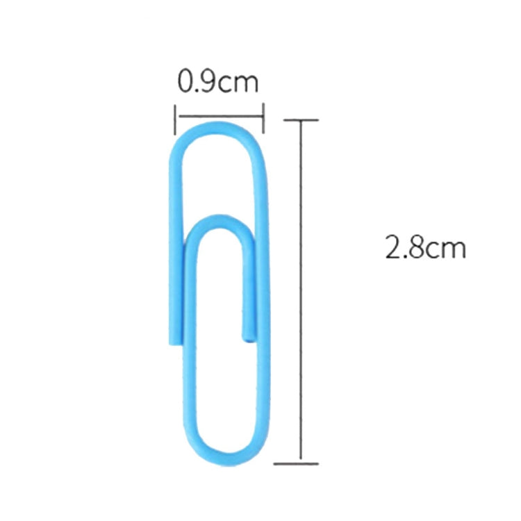Deli 0024 100 pcs/box 2.8cm File Classification and Storage Color Paper Clips, 100pcs Paper Clips