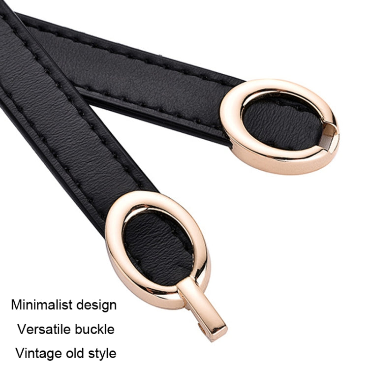 Women Thin Waistband Retro Versatile Clothing Accessories Slim Waist Belt(White)