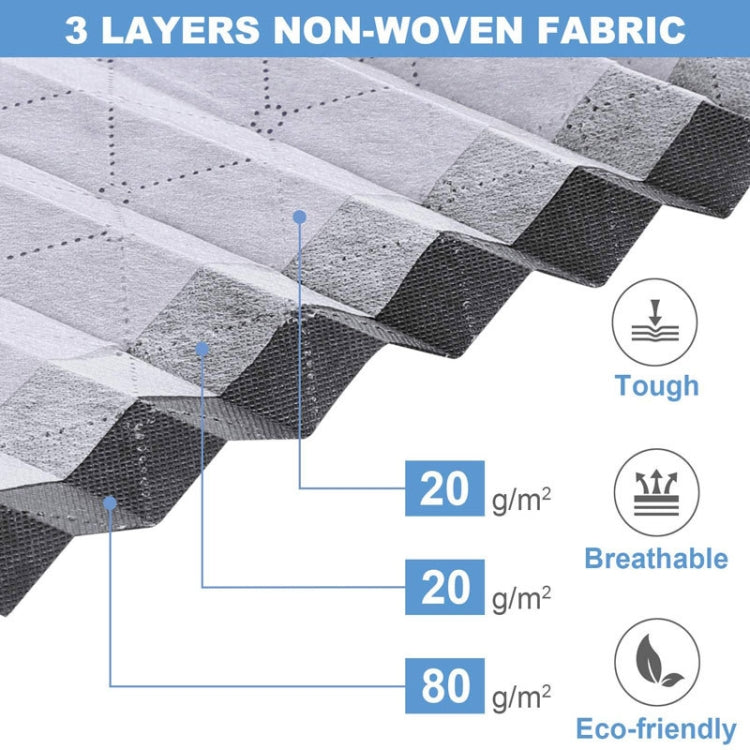 Non-Woven Fabric Foldable Underbed Storage Bag for Clothes Blankets 100x50x18cm(Deep Gray Transparent Cover)