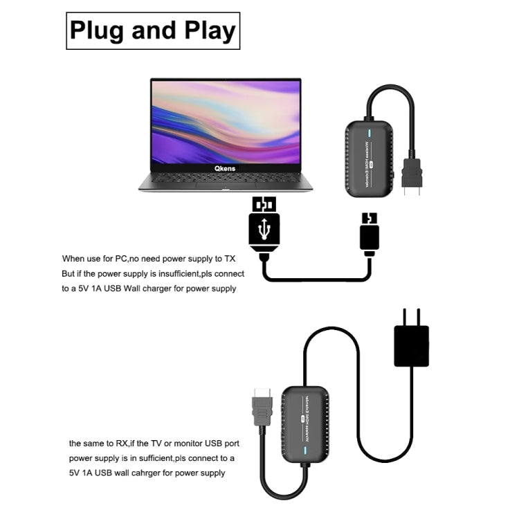 PWAY DT248W-H 30m Wireless HD Screen Projector Office Conference Screen Sharing Device(Type-C Interface)