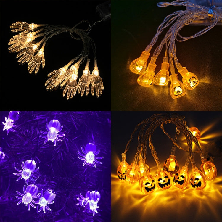 Colorful 3m 20LEDs Halloween LED Cartoon Atmosphere Decorative Light String(Little Ghost Hand)