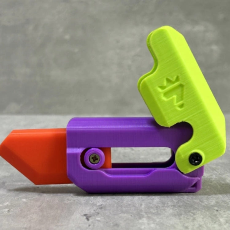 Radish Knife 3D Gravity Decompress Toy, Color Random Delivery, Large, Night Light, Flash Model, Eraser Model