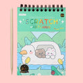 Hand Painted Scratch Paper Colorful Coil Scratchbook With Pen, Haruita Huahua, Peach Juice, Interstellar Travel, Millet