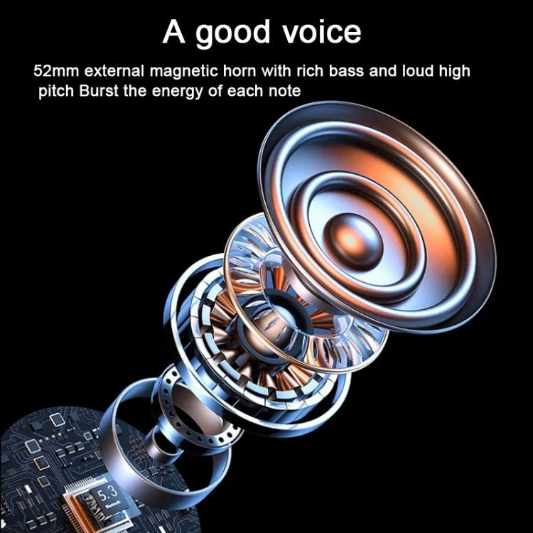 Wireless Bluetooth Speaker With RGB Light Waterproof Stereo Atmosphere Light(Black)