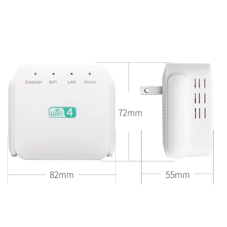 2.4G 300M Wi-Fi Amplifier Long Range WiFi Repeater Wireless Signal Booster, US Plug White, EU Plug White, UK Plug White, US Plug Black, EU Plug Black, UK Plug Black