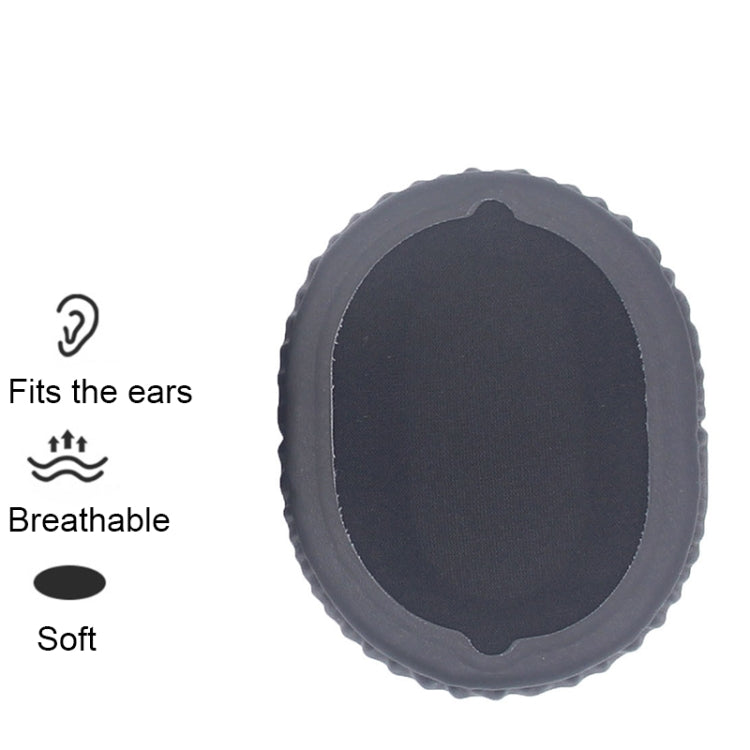 2pcs For Sony WH-CH710N/CH720N/CH700N Headphone Sponge Cover Leather Earmuffs, WH-CH710N/CH720N/CH700N(Black), WH-CH710N/CH720N/CH700N(Blue)
