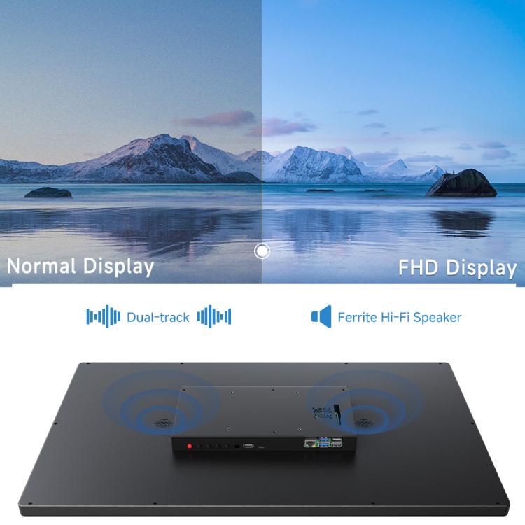 FHD Capacitive Touch Screen Monitor, 1920x1080 10-Point Touch With HDMI, Aluminum Shell, VESA Mount, Waveshare 23.8-inch, Waveshare 27-inch
