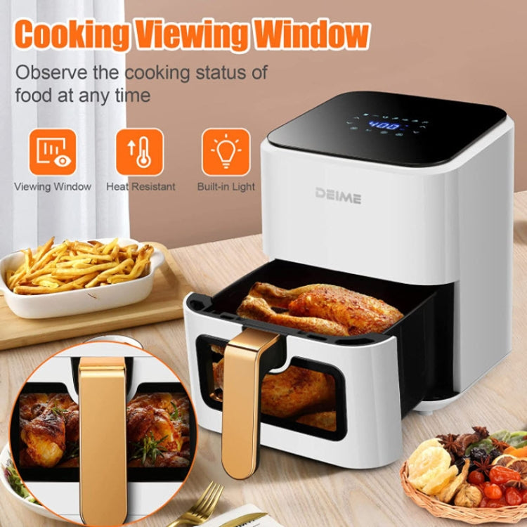 DEIME 4.2 L Visual Air Fryer Home Oil-Free Electrical Fryer, US Plug