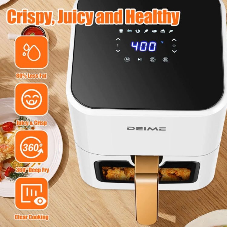 DEIME 4.2 L Visual Air Fryer Home Oil-Free Electrical Fryer, US Plug