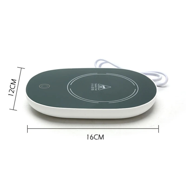 Constant Temperature Heating Thermostat Cup Set Smart Ceramic Coffee Cup, Style: USB Plug(Green+Gift Box)
