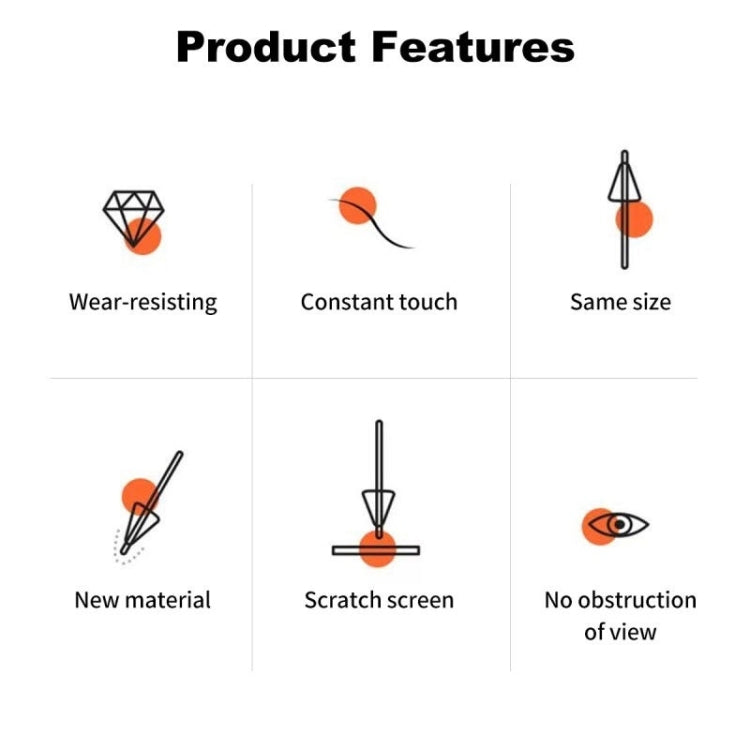 For Xiaomi Pad 6 / 6 Pro Tablet Stylus Replacement Tip Nib, Original White, Original Transparent, Needle  White, Needle Transparent
