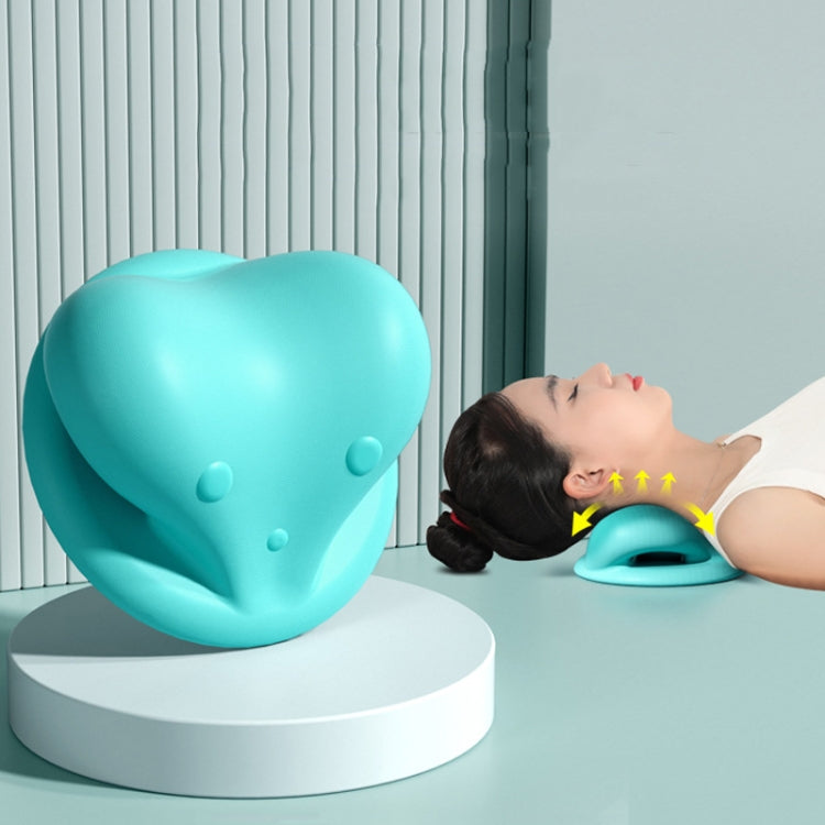 Neck And Shoulder Stretcher Relaxer Cervical Spine Chiropractic Traction Pillow(Pink)