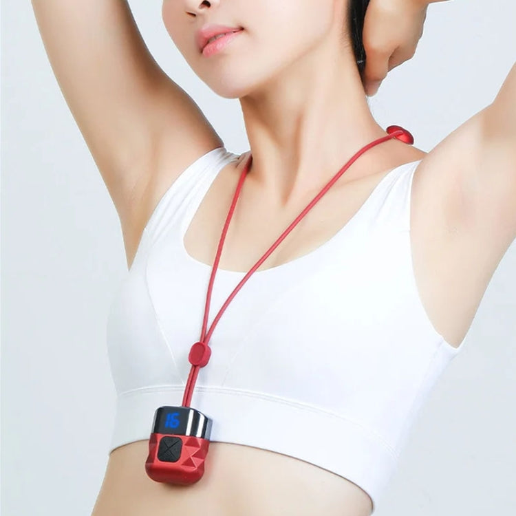 Mini Hanging Neck EMS Pulse Cervical Massager Shoulder and Neck Physiotherapy Instrument(Dark Gray)